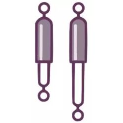 REAR SHOCK ABSORBER (LH/RH)-BOLERO 2004-2019/MARSHAL 1996-2008/MAXI TRUCK 2012-NOW/MAXX 2005-2013/THAR 1ST GEN 2010-2020