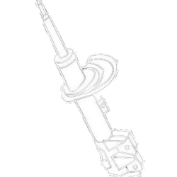 FRONT STRUT ASSY (W/O TOP MOUNT) (LH)-CITY 2003-2008