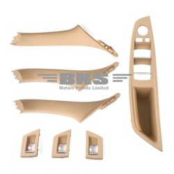 Door Handle Set Compatible With BMW 5 Series Door Handle Set 5 Series F10 2010-2017 Beige