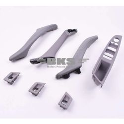 Door Handle Compatible With BMW 5 Series Door Handle 5 Series F10 2010-2017 Full Set Gray