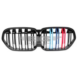 Front Bumper Grill Compatible With Bmw X1 F48 Lci 2019-2023 Front Bumper Grill M Colour F48 Grill M Colour Lci