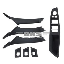 Door Handle Set Compatible With BMW 5 Series F10 2010-2017 Door Handle Black Inner Set 51417225874 51417225847l 51417225848r 51417225889l 51417225890r