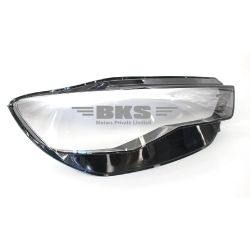 Audi A6 C7 - 2015-18 - Front Headlight Lens Cover, Pair Of Front Lamp Hoods Clear And Black Headlamp Cover For Audi A6 C7 2015-18.