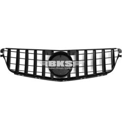 Front Bumper Grill Compatible With Mercedes Benz C Class W204 2007-2014 Front Bumper Grill W204 Grill Gtr Black