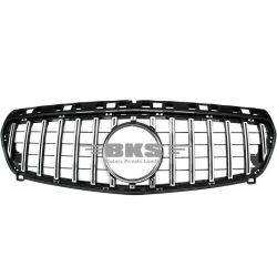 Front Bumper Grill Compatible With Mercedes Benz A Class W176 A180 A200 A250 A45 Amg Gtr 2012-2016 Front Bumper Grill W176 Grill Gtr Silver