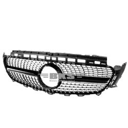 Front Bumper Grill Compatible With Mercedes Benz E Class W213 2016-2021 Front Bumper Grill W213 Grill Diamond Black