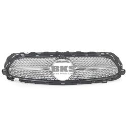 Bumper Grill Compatible With Mercedes Benz E Class W213 Lci 2021-2023 Front Bumper Grill Panamericana Gt Sports W213 Grill Diamond Silver Lci Amg Sports