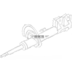 FRONT SHOCK ABSORBER / STRUT ELEMENT (WITH BUSH KIT) (GAS) (LH)-SANTRO 1998-2007