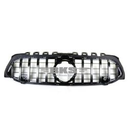 Front Bumper Grill Compatible With Mercedes Benz A Class W177 A250 A200 A45 2019-2023 Front Bumper Grill W177 Grill Gtr Silver