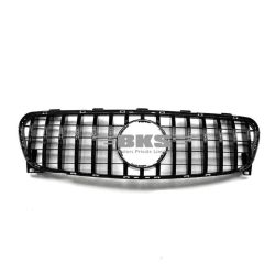 Front Bumper Grill Compatible With Mercedes Gla W156 X156 2017-2020 Front Bumper Panamericana Grill W156 Grill Gtr Black Lci