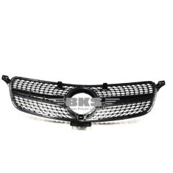 Front Bumper Grill Compatible With Mercedes Gle W166 X166 2016-2020 Gle 63 Gle 55 Gle 65 Front Bumper Panamericana Grill W166 Grill Diamond Black Gle