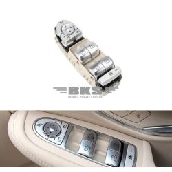 Window Switch Main Compatible With Mercedes C Class Window Switch Main C Class W205 2016 Glc W253 2016 E Class W213 2018 Beige